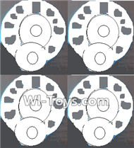 Lead Honor LH-X14 X14C X14DV X14WF Parts-24 Upper Motor protect cover(4pcs)-White,Lead Honor LH-X14 X14C X14DV X14WF RC Quadcopter Drone Spare Parts Accessories,LH-X14 Replacement parts